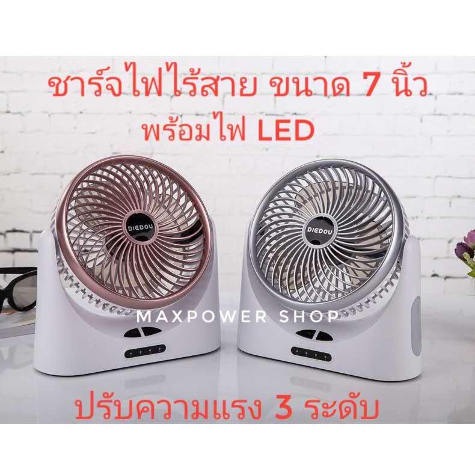 Maxpower พัดลมชาร์จไฟไร้สาย ขนาด 7 นิ้ว ปรับความแรงได้ 3 ระดับ พร้อมโคมไฟ LED ด้านข้าง ( Lithium แบตเตอรี่ 4000 mAh )ชาร์จไฟผ่าน USB & Power Bank สินค้าพร้อมส่ง รุ่น Maxpower D 75 Maxpower พัดลมชาร์จไฟไร้สาย ขนาด 7 นิ้ว ปรับความแรงได้ 3 ระดับ พร้อมโคมไฟ LED ด้านข้าง ( Lithium แบตเตอรี่ 4000 mAh )ชาร์จไฟผ่าน USB & Power Bank สินค้าพร้อมส่ง รุ่น Maxpower D 75