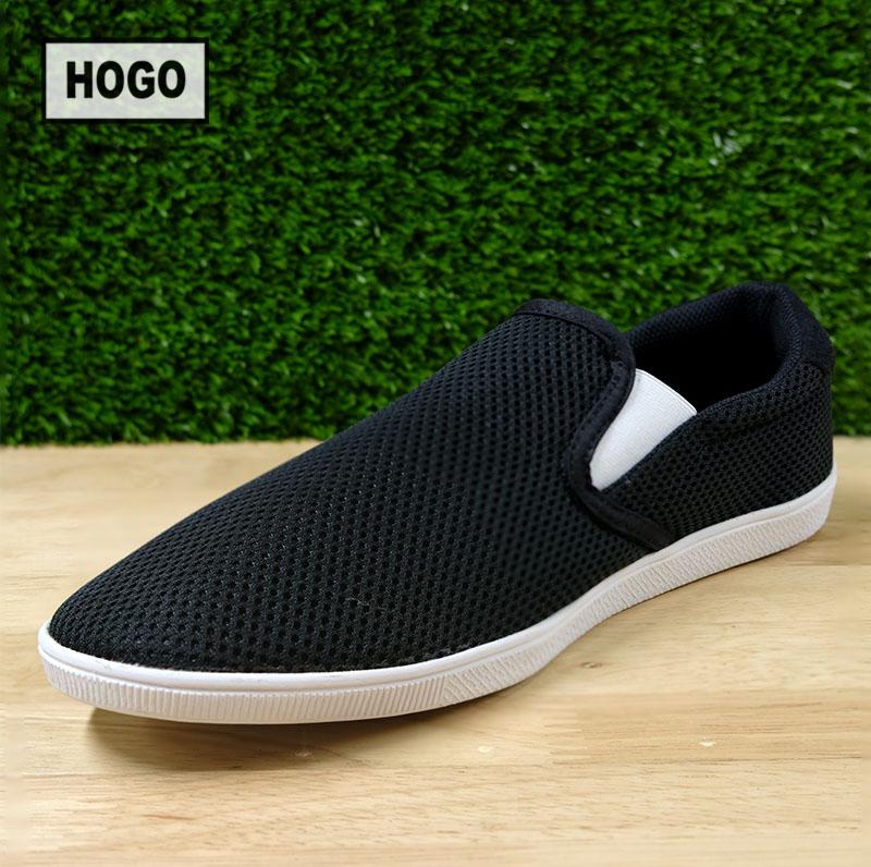 HOGO รองเท้าผ้าใบญี่ปุ่น (ผู้ชาย) แบบสวม (slip-on) นิ่มสุดๆ ใส่สบาย แถมกันลื่น