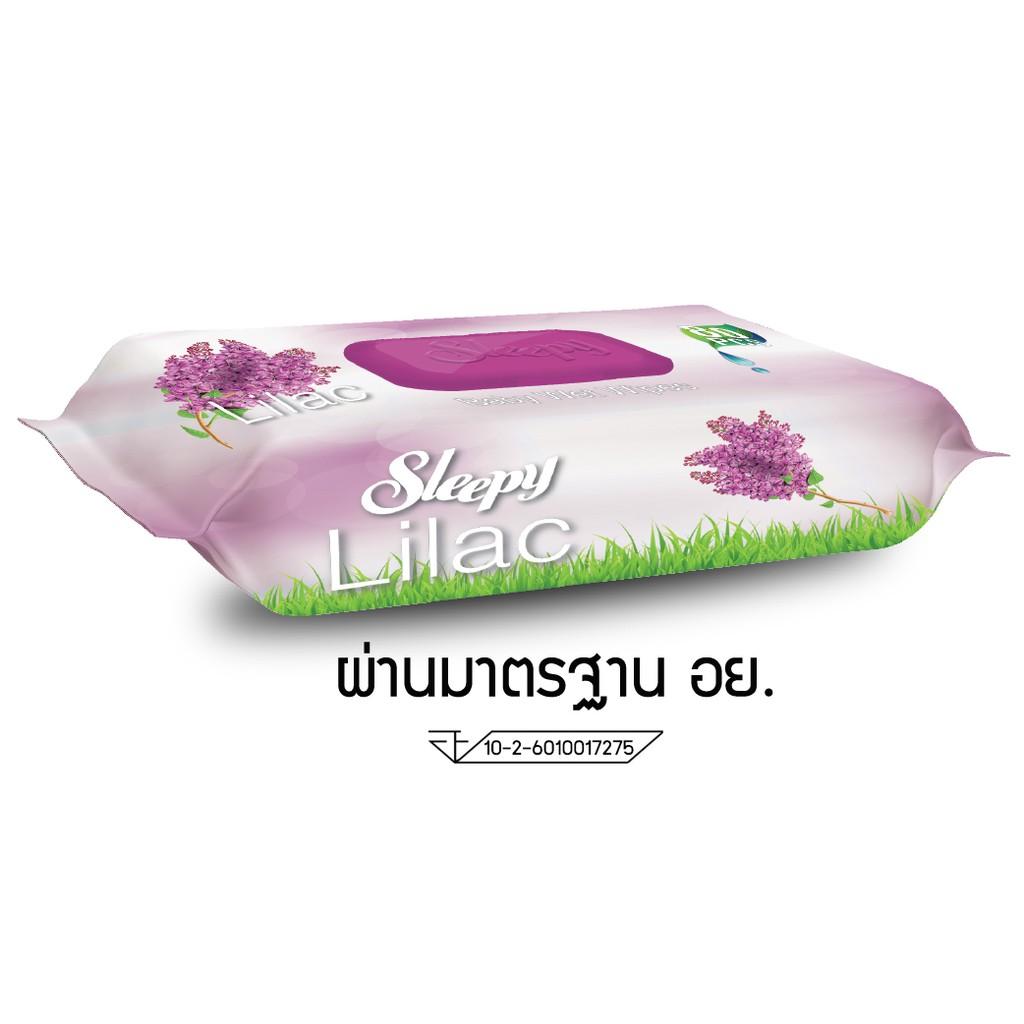 Sleepy Lilac ทิชชูเปียกอเนกประสงค์กลิ่นไลแลค ขนาด 50 แผ่น 3 ห่อ (150 แผ่น) Sleepy Lilac ทิชชูเปียกอเนกประสงค์กลิ่นไลแลค ขนาด 50 แผ่น 3 ห่อ (150 แผ่น)