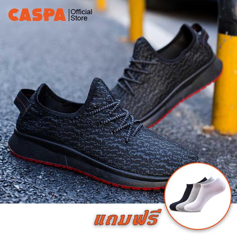 รองเท้า รองเท้าผ้าใบ รองเท้าผ้าใบสำหรับผู้ชาย รองเท้าแฟชั่น รุ่น T07 - (Dark black/Red)
