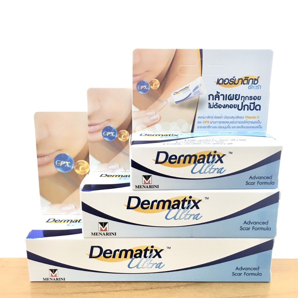 Dermatix Ultra Gel 15 g เดอรมาตกซ อลตรา เจลปองกนรอยแผลเปน X