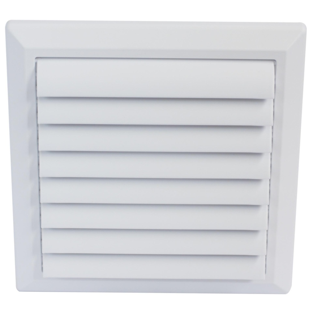 GFLOW Fix Grill 8"x8" ท่อ 6" (สีขาว) หน้ากากระบายอากาศติดผนัง