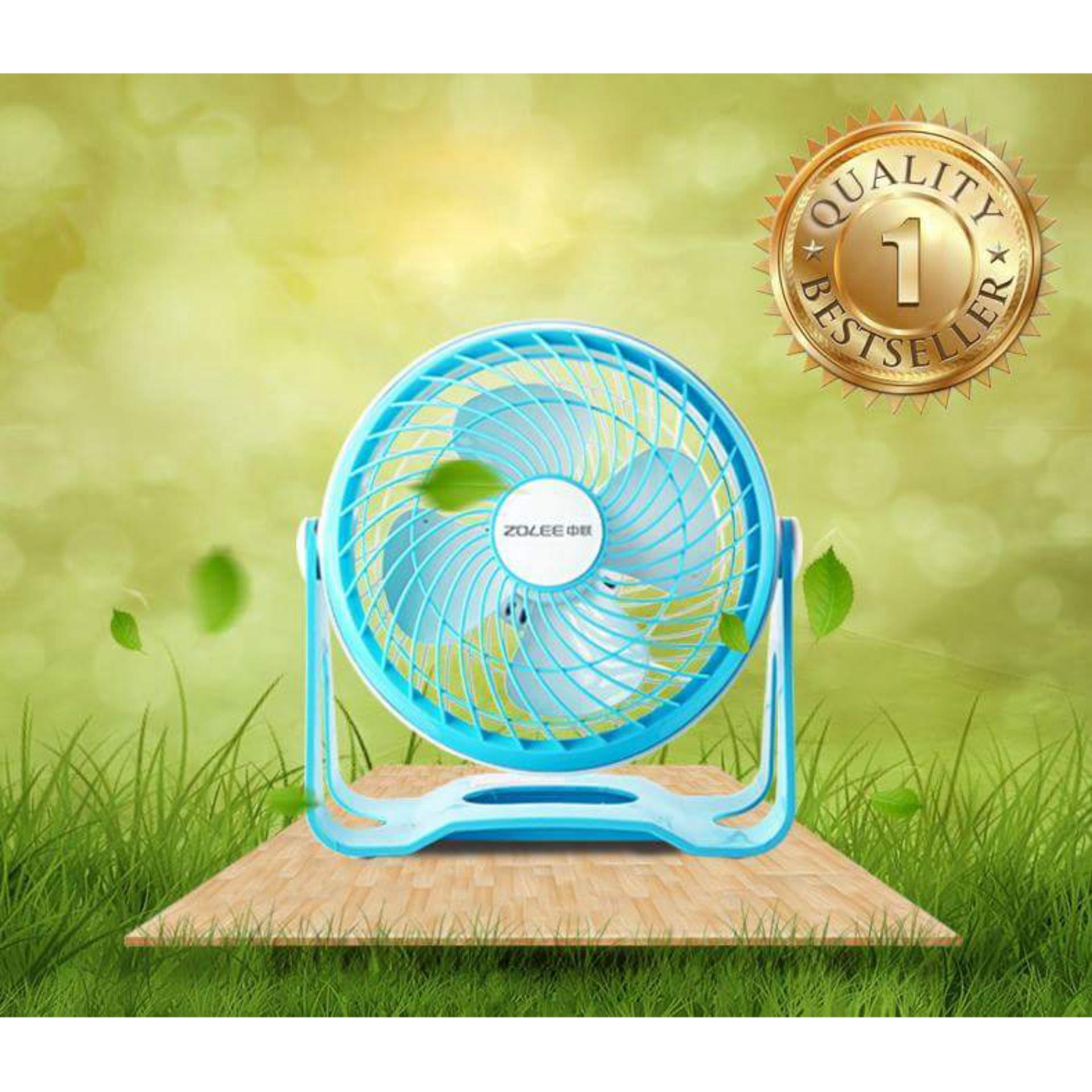 Minlane Household Mini Blue USB Fan พัดลม พกพา สี ฟ้า