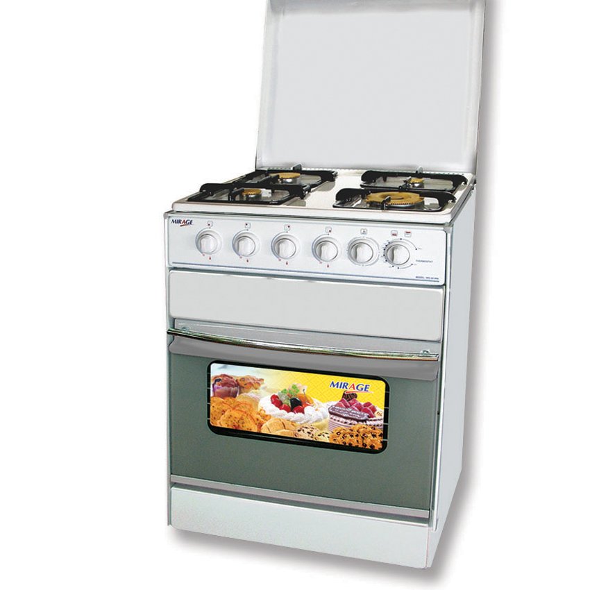 Mirage เตาแก๊สพร้อมเตาอบ+ย่าง รุ่น GV-64WN 4 หัวเตา (เตาอบขนาด38ลิตร)