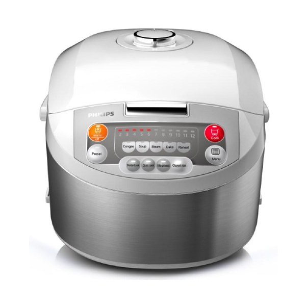 Philips หม้อหุงข้าวคอมพิวเตอร์ - รุ่น HD3038 silver