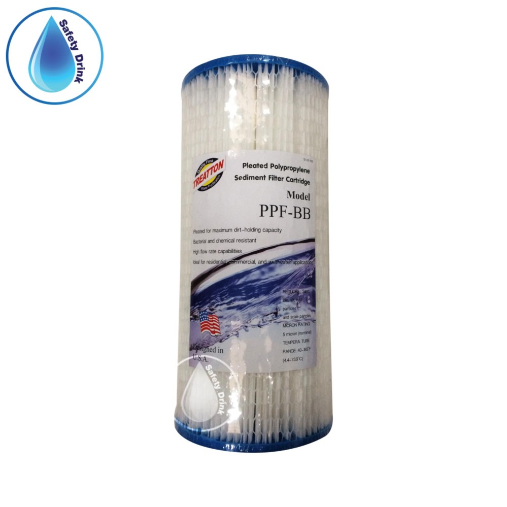 SafetyDrink ไส้กรองจีบ Treatton Bigblue 10 นิ้ว 5 micron