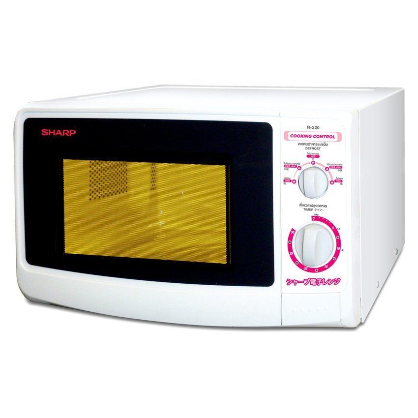 SHARP เตาอบไมโครเวฟ 22 ลิตร รุ่น R-220 (White)