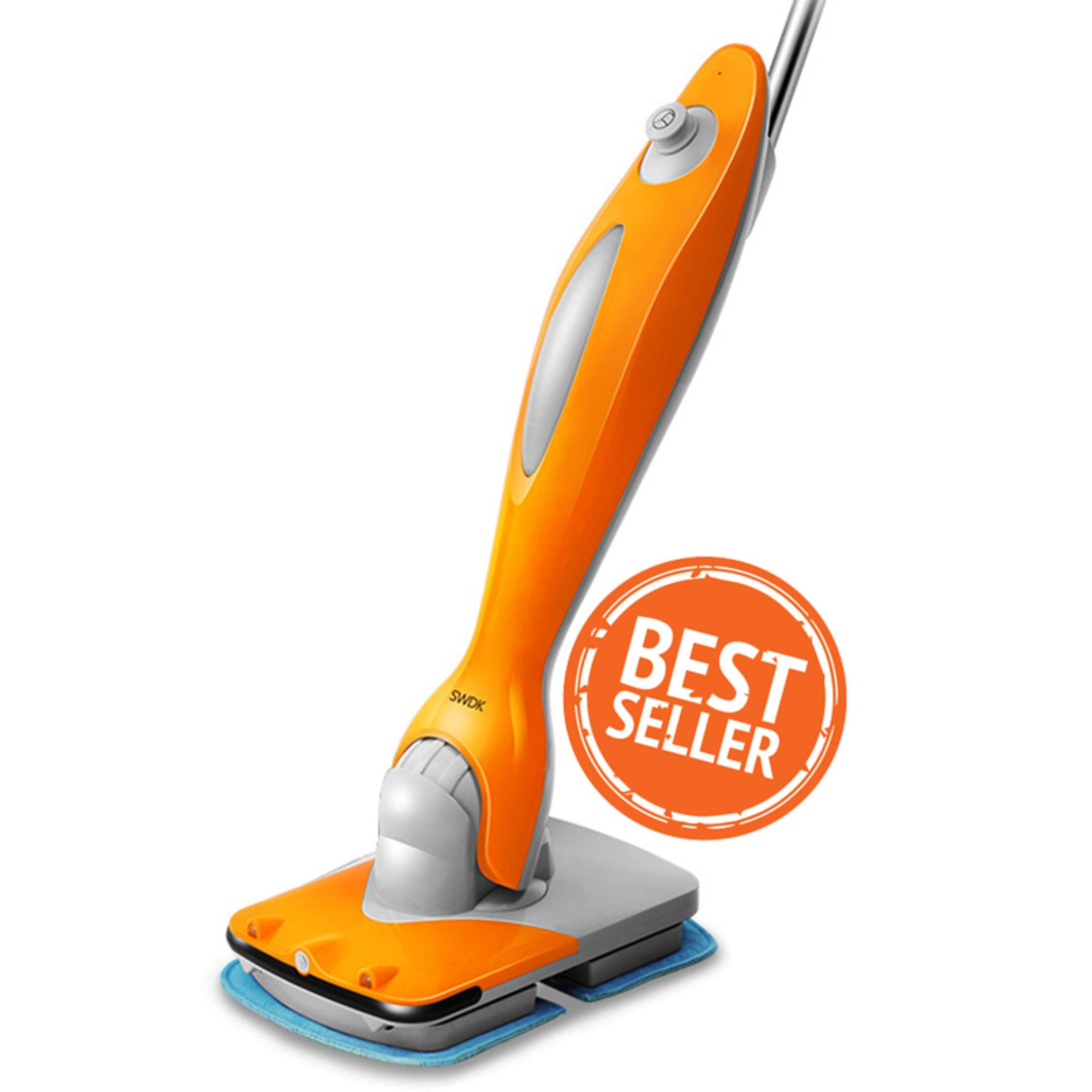 shop108 Intelligent Robot Mop Cleaning ม็อบถูพื้น ขัดพื้นอัตโนมัติแบบไร้สายคุณภาพสูง (Orange)