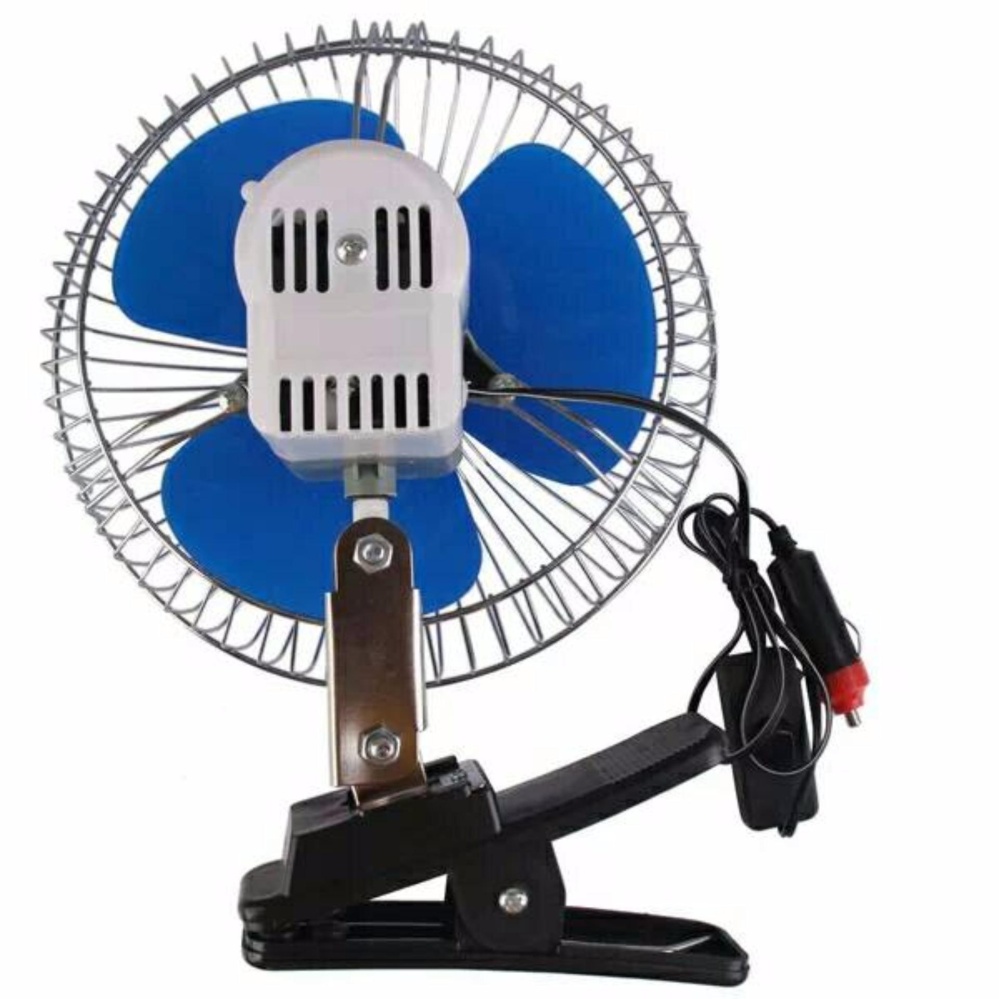 TECSTAR CAR CLIP FAN พัดลมติดรถยนต์ ขนาด 10 นิ้ว 12 V แบบหนีบ เสียบช่องจุดบุหรี่