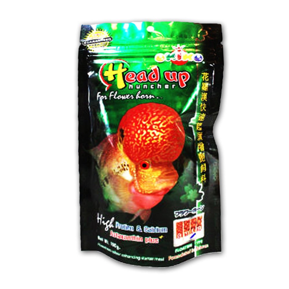อาหารปลาหมอสี Head Up Huncher 500g เม็ดL อาหารปลาหมอสี เร่งโหนก อาหารปลาหมอสี Head Up Huncher 500g เม็ดL อาหารปลาหมอสี เร่งโหนก