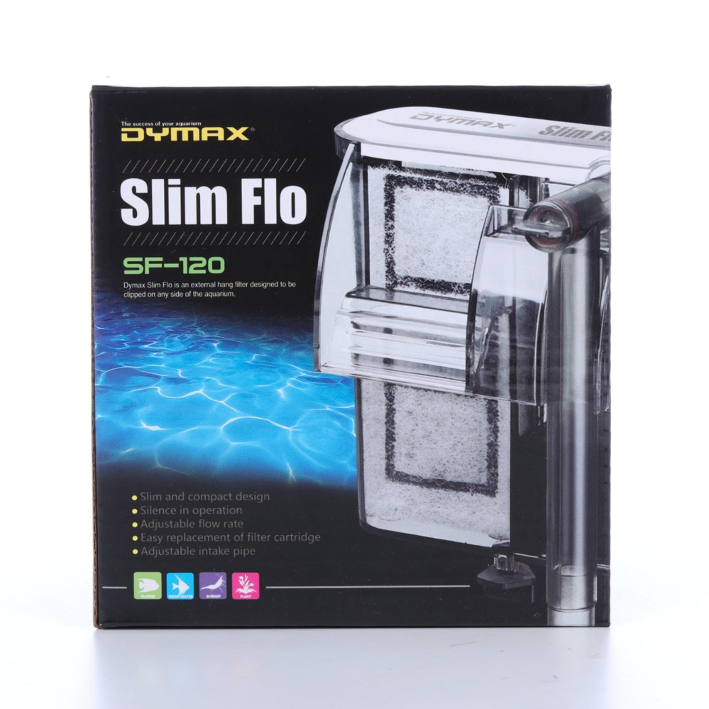 Dymax กรองแขวน สำหรับตู้ปลา Slim Flow SF-120 (สีดำ)