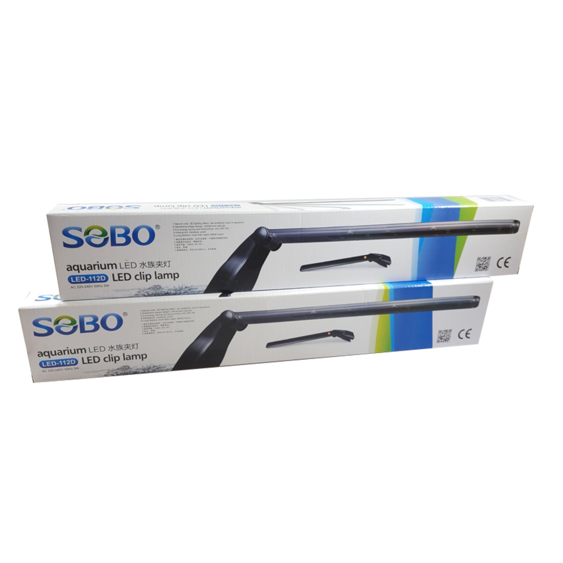 ไฟตู้ปลา สำหรับตู้ปลาสวยงาม SOBO LED Aquarium Light Fish LED-112D (แสงขาวและน้ำเงิน) x2