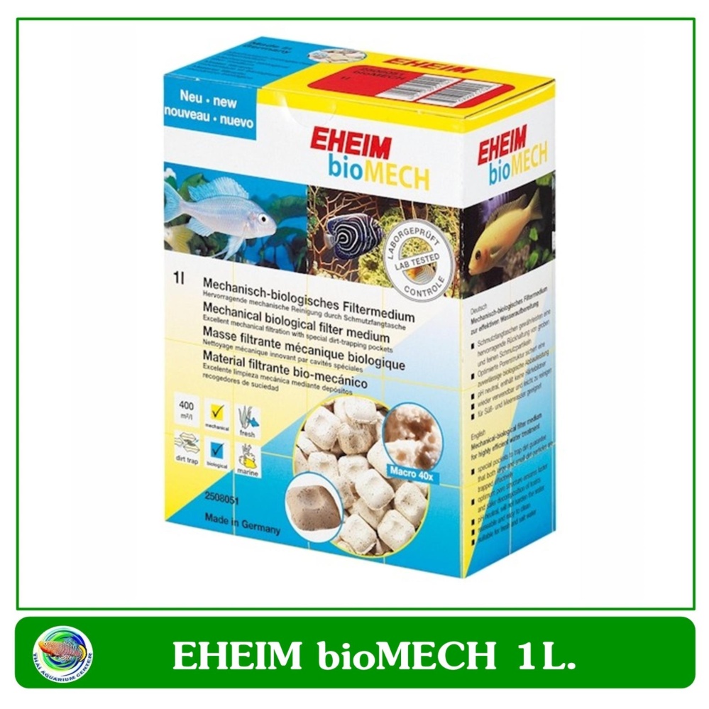 EHEIM bioMECH วัสดุกรองน้ำ ดักจับฝุ่นพร้อมกำจัดแบคทีเรีย EHEIM bioMECH วัสดุกรองน้ำ ดักจับฝุ่นพร้อมกำจัดแบคทีเรีย