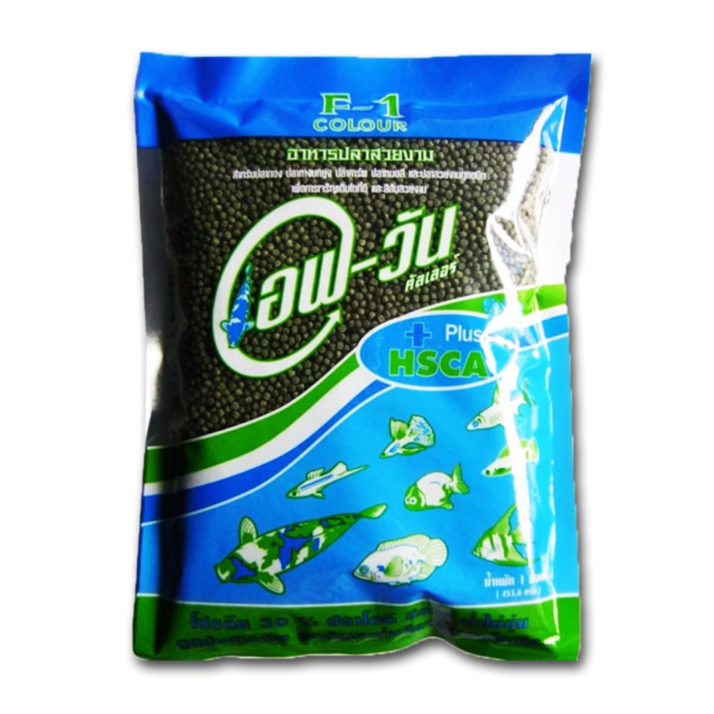 อาหารปลา F-1 เขียว 1 kg. เม็ด 4 mm. อาหารปลา F-1 เขียว 1 kg. เม็ด 4 mm.