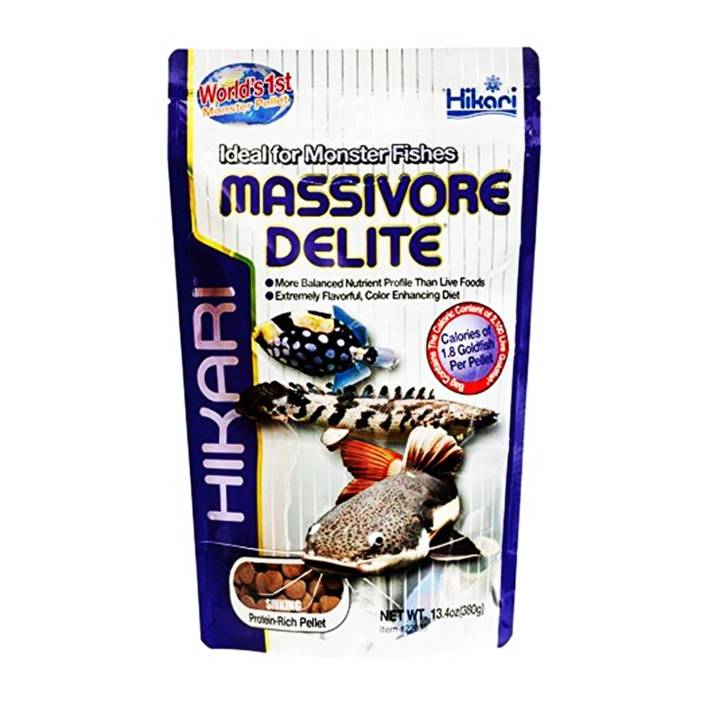 Hikari Massivore Delite 380g อาหารปลา กินเนื้อ ชนิดจม Hikari Massivore Delite 380g อาหารปลา กินเนื้อ ชนิดจม