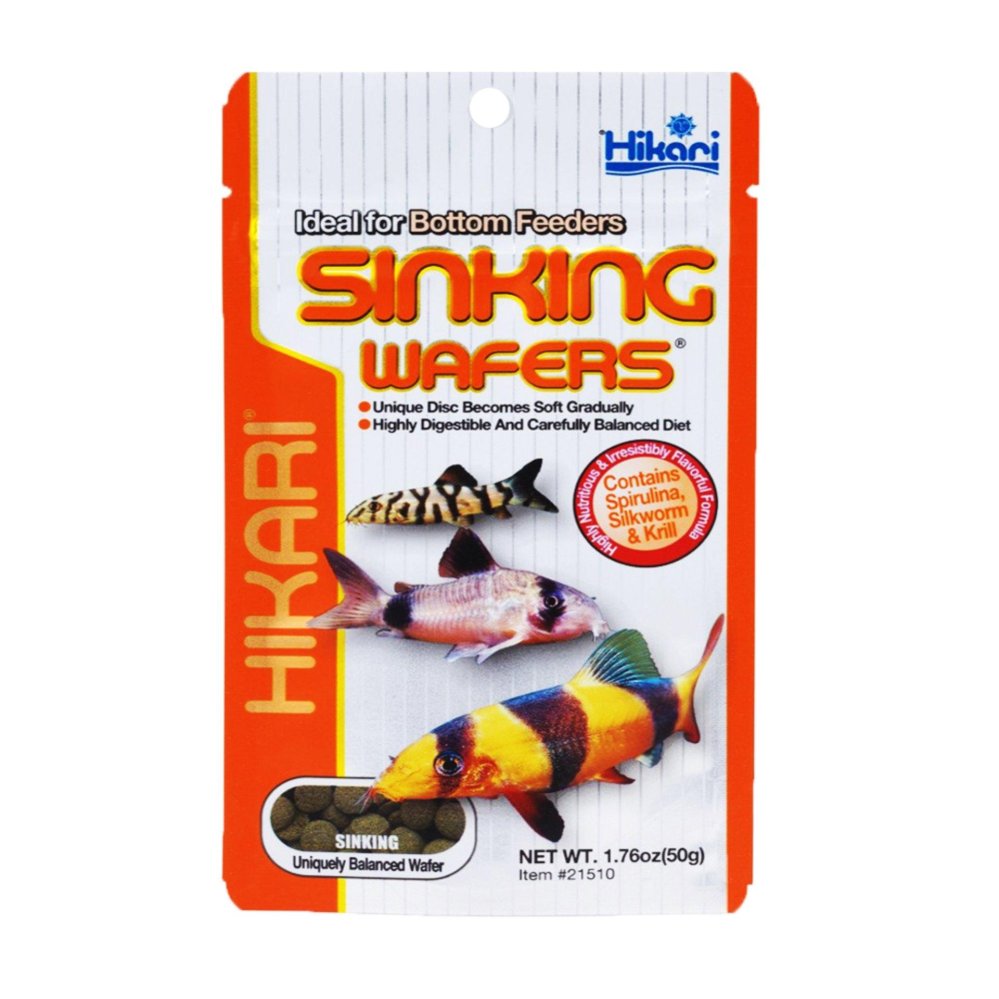 Hikari Sinking Wafers 110g อาหารปลากินพืช ชนิดจม