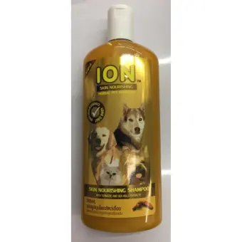 ION Skin Nourishing Shampoo แชมพูสำหรับสุนัข สูตรขมิ้นชันบำรุง และดูแลผิวหนัง 500ml