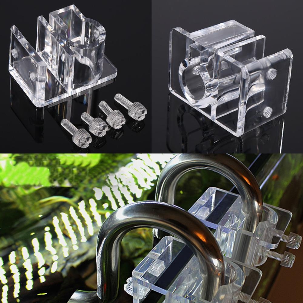 อะคริลิคถังปลา Mount Tube ยึดไหลไหลเข้าท่อท่อน้ำคลิปผู้ถือ