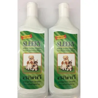 Sleeky Mild & Tearless Shampoo สำหรับลูกสุนัขและสุนัขผิวแพ้ง่าย 350 Ml. (2 Units) Sleeky Mild & Tearless Shampoo สำหรับลูกสุนัขและสุนัขผิวแพ้ง่าย 350 Ml. (2 Units)