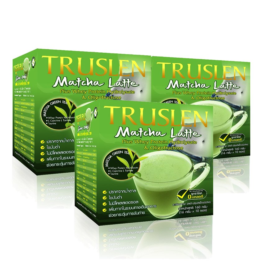 Truslen Matcha Latte ชาเขียวมัทฉะ 3 in 1 (แพค 3 กล่อง)