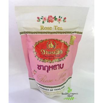 ChaTraMue Rose Tea ชา ชาตรามือ ชากุหลาบ สูตร Mix ใหม่เพิ่มปริมาณกุหลาบ ช่วยกระตุ้นระบบขับถ่าย 150 กรัม / ถุง