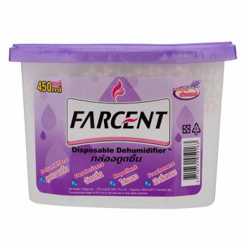 โปรโมชั่น FARCENT ฟาร์เซนท์ กล่องดูดความชื้น กลิ่นลาเวนเดอร์ 450 มล. พันทิป