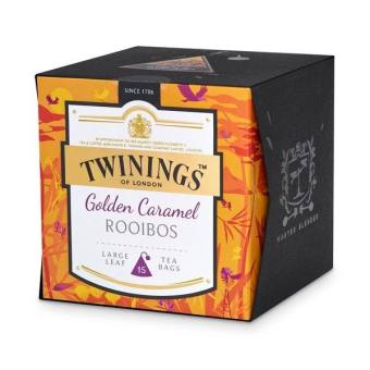 Twinings Golden Caramel Rooibos Tea ทไวนิงส์ โกลเด้น คาราเมล ชาอังกฤษ (UK Imported) 2.5กรัม x 15ซอง