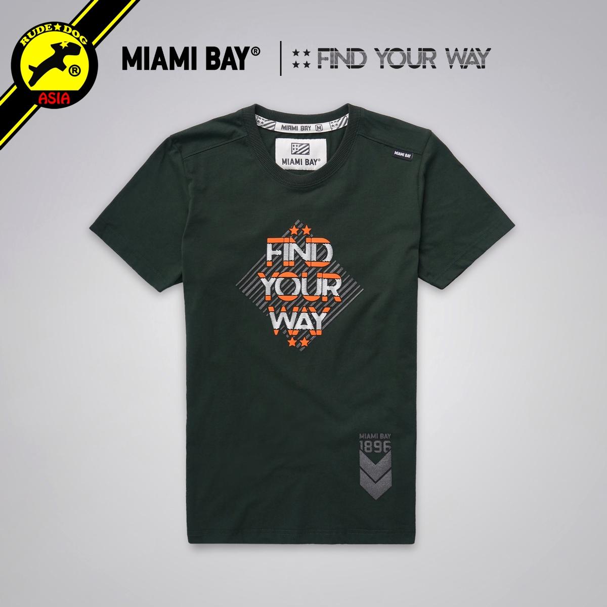 Miamibay T-shirt เสื้อยืด รุ่น Find Your Way แฟชั่น คอกลม ลายสกรีน ผ้าฝ้าย cotton ฟอกนุ่ม ไซส์ S M L XL