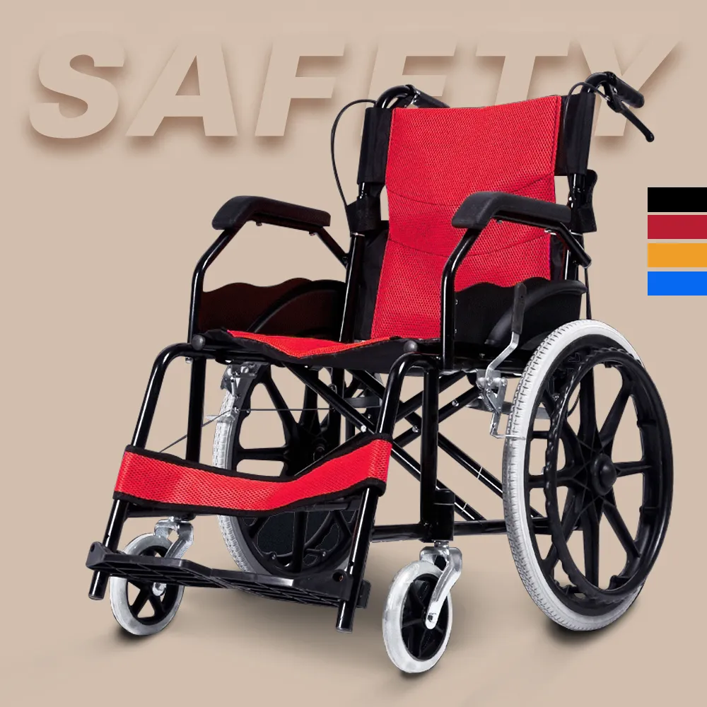 【Free delivery】ของแท้อย่างเป็นทางการ 100% รถเข็นผู้สูงอายุ wheelchair รถเข็นผู้ป่วย วีลแชร์ พับได้ พกพาสะดวก น้ำหนักเบา รถเข็นผู้ป่วย น้ำหนักเบา พับได้ กรุงเทพมหานคร Pattaya ส่งมอบ