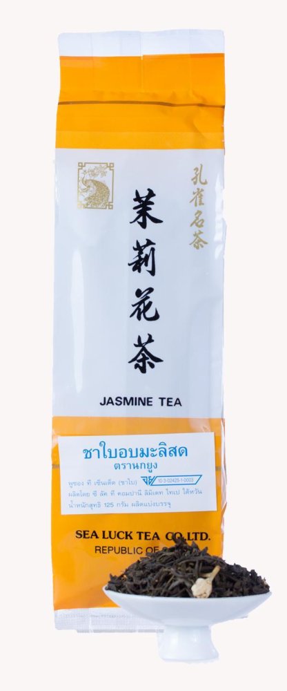 Peacock Tea House ชา ใบชา อบมะลิ 4 ซอง ซองละ 125 กรัม