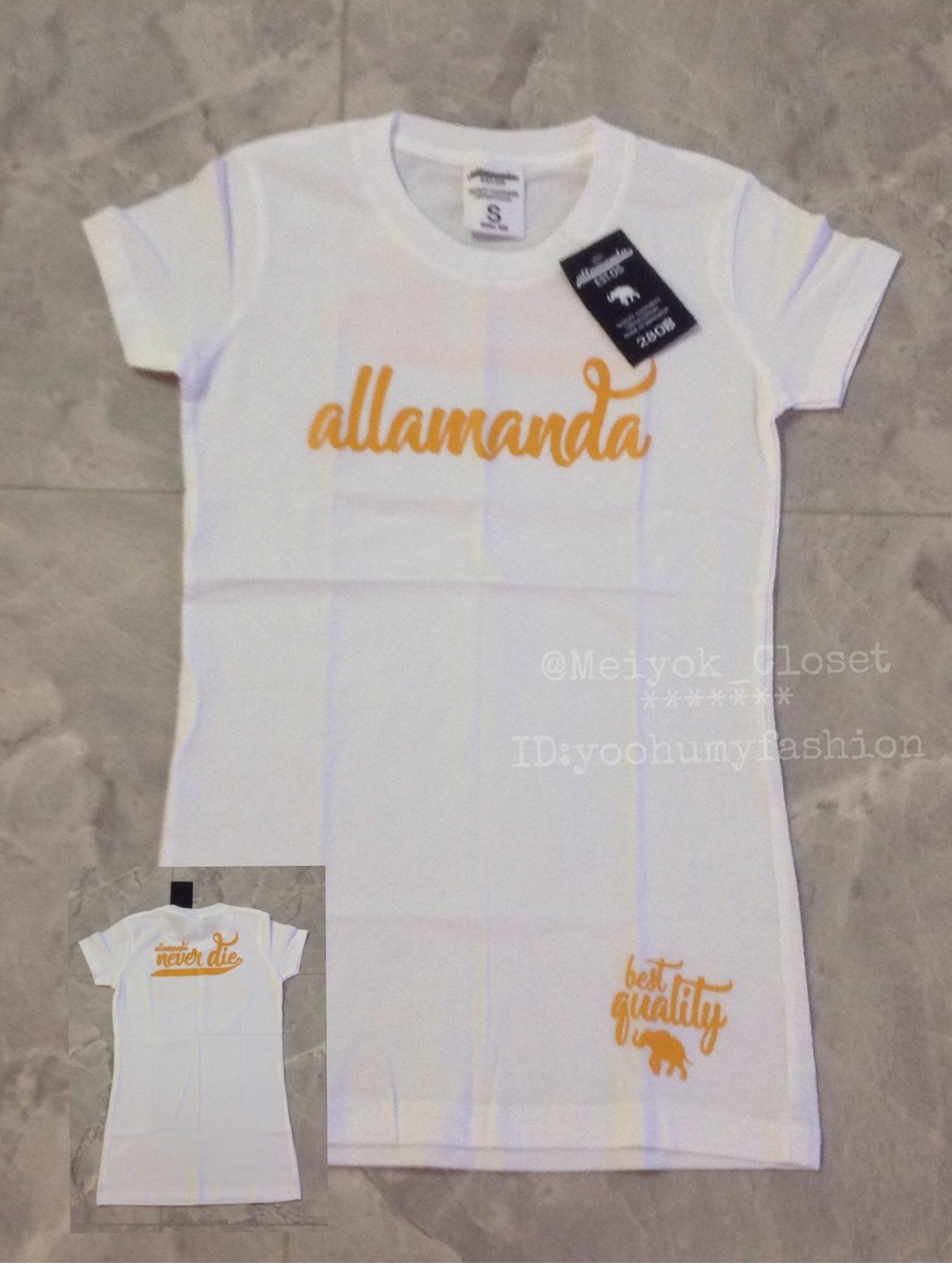 Allamanda เสื้อยืดคอกลม เสื้อเข้ารูป เสื้อแฟชั่นแต่งลายสกรีน
