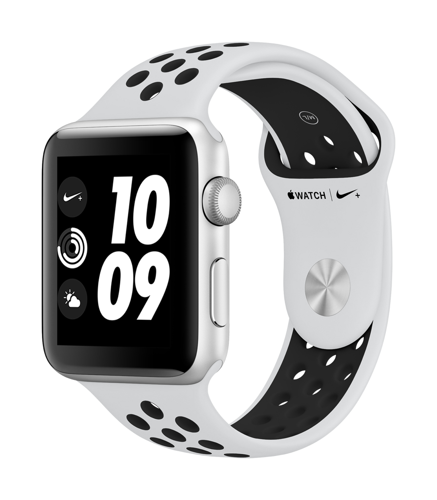Apple Watch Nike+ GPS 42mm Silver Aluminum Case with Pure Platinum/Black Nike Sport Band Apple Watch Nike+ GPS 42mm Silver Aluminum Case with Pure Platinum/Black Nike Sport Band