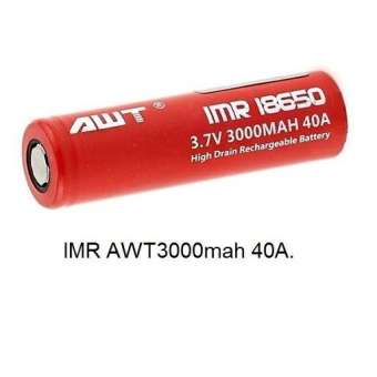 ถ่านชาร์จ AWT 18650 3000mah 40a (Red) *ของแท้ เชคโค้ดได้