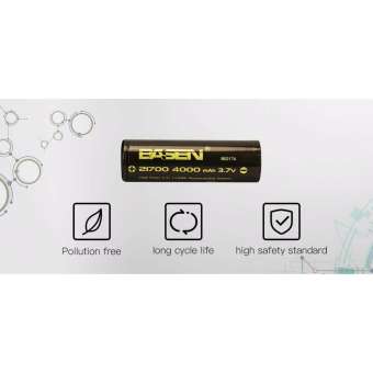 ถ่านชาร์จ Basen 21700 3.7v 4000 mAh ของแท้