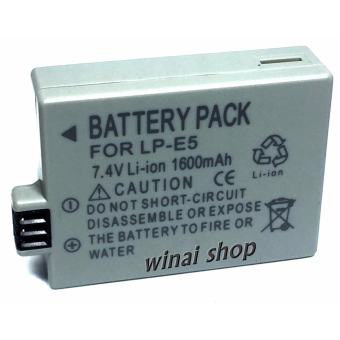 แบตเตอรี่กล้อง รหัสแบต LP-E5,LPE5 1600mAh แบตกล้องแคนนอน Canon for canon Replacement Battery for Canon EOS Rebel XSi XS T1i 450D 500D 1000D Kiss F/X2/X3 (Gray)by winai shop แบตเตอรี่กล้อง รหัสแบต LP-E5,LPE5 1600mAh แบตกล้องแคนนอน Canon for canon Replacement Battery for Canon EOS Rebel XSi XS T1i 450D 500D 1000D Kiss F/X2/X3 (Gray)by winai shop