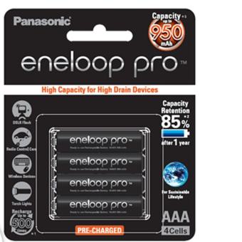 Eneloop Pro Panasonic ถ่านชาร์จ AAA (950mAh) x 4 ก้อน