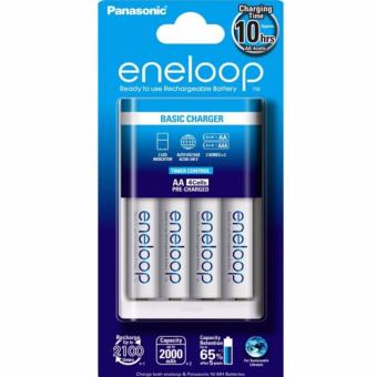 Eneloop Panasonic Eneloop Battery Charger 10hrs + 4 AA (2000mAh)
