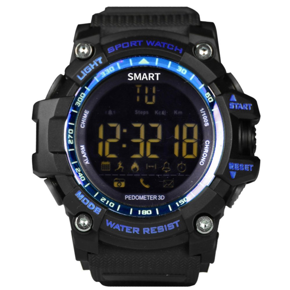 EX16 บลูทูธสมาร์ทนาฬิกาสนับสนุน pedometer นาฬิกาปลุกนาฬิกาปลุกนาฬิกากันน้ำ - นานาชาติ EX16 บลูทูธสมาร์ทนาฬิกาสนับสนุน pedometer นาฬิกาปลุกนาฬิกาปลุกนาฬิกากันน้ำ - นานาชาติ