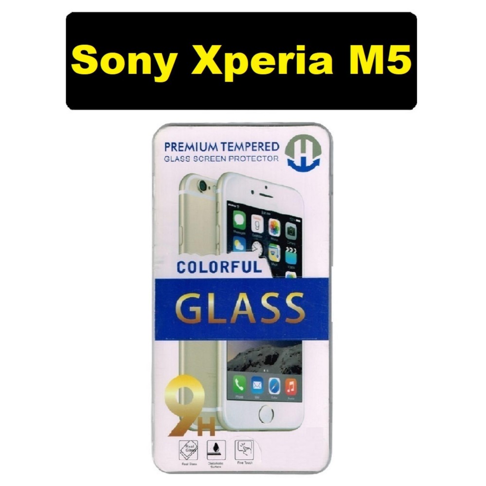 GLASS ฟิลม์กระจกนิรภัยแบบใส คุณภาพสูง สำหรับ Sony Xperia M5