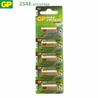 GP Battery ถ่าน Alkaline Battery 12V. รุ่น GP23AE ถ่านกริ่งไร้สาย รีโมตรถยนต์ Car Remote Controller(1 แพ็ค 5 ก้อน)