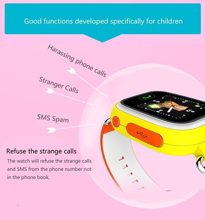 GPS Q90 หน้าจอสัมผัสตำแหน่งอินเตอร์เน็ตไร้สายสมาร์ทนาฬิกาเด็กสัญญาณขอความช่วยเหลือโทรสถานที่เครื่องค้นหา - นานาชาติ