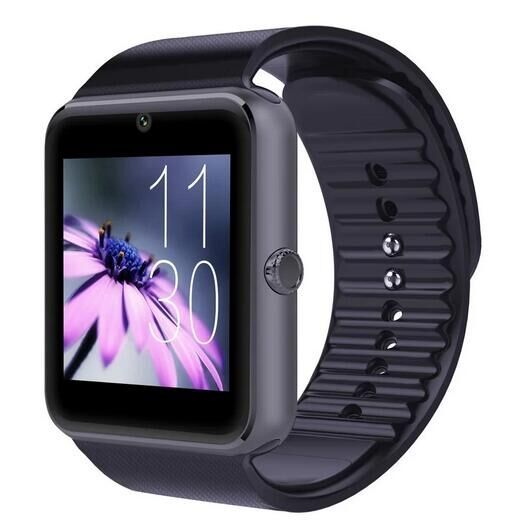 GT08 บลูทูธสมาร์ทนาฬิกาข้อมือ NFC สำหรับ iPhone Andorid (สีดำ)