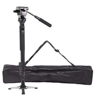 YUNTENG Original ขาตั้งโมโนพอด ขาตั้งกล้อง รุ่น VCT-588 Photo Video Aluminum Monopod (สีดำ) แถมตัวจับมือถือ มูลค่า 129 บาท 1 อัน