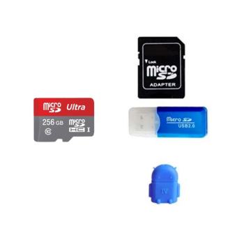 JJ Memory card 256GB Micro SD Card Class 10 Fast Speed พร้อมอุปกรณ์เสริม 1 ชิ้น 1ชุด