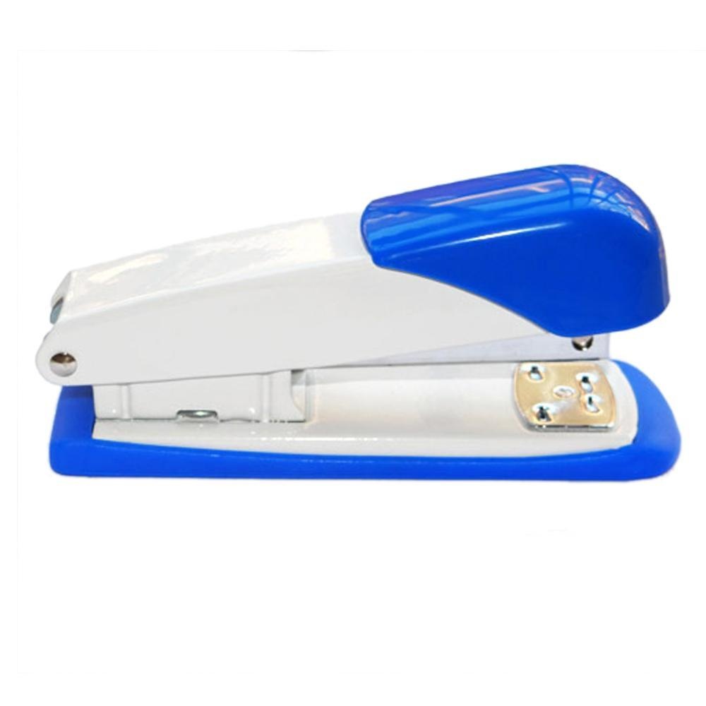 Lanyasy Portable School Home กระดาษเครื่องเย็บเอกสารอุปกรณ์สำนักงานที่เย็บกระดาษมาตรฐาน (12.5 เซนติเมตร, BlueWhite) - INTL