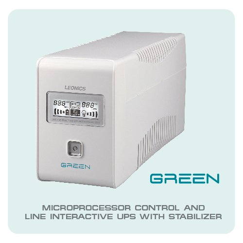 LEONICS เครื่องสำรองไฟฟ้า UPS GREEN-800 B 800VA / 400W