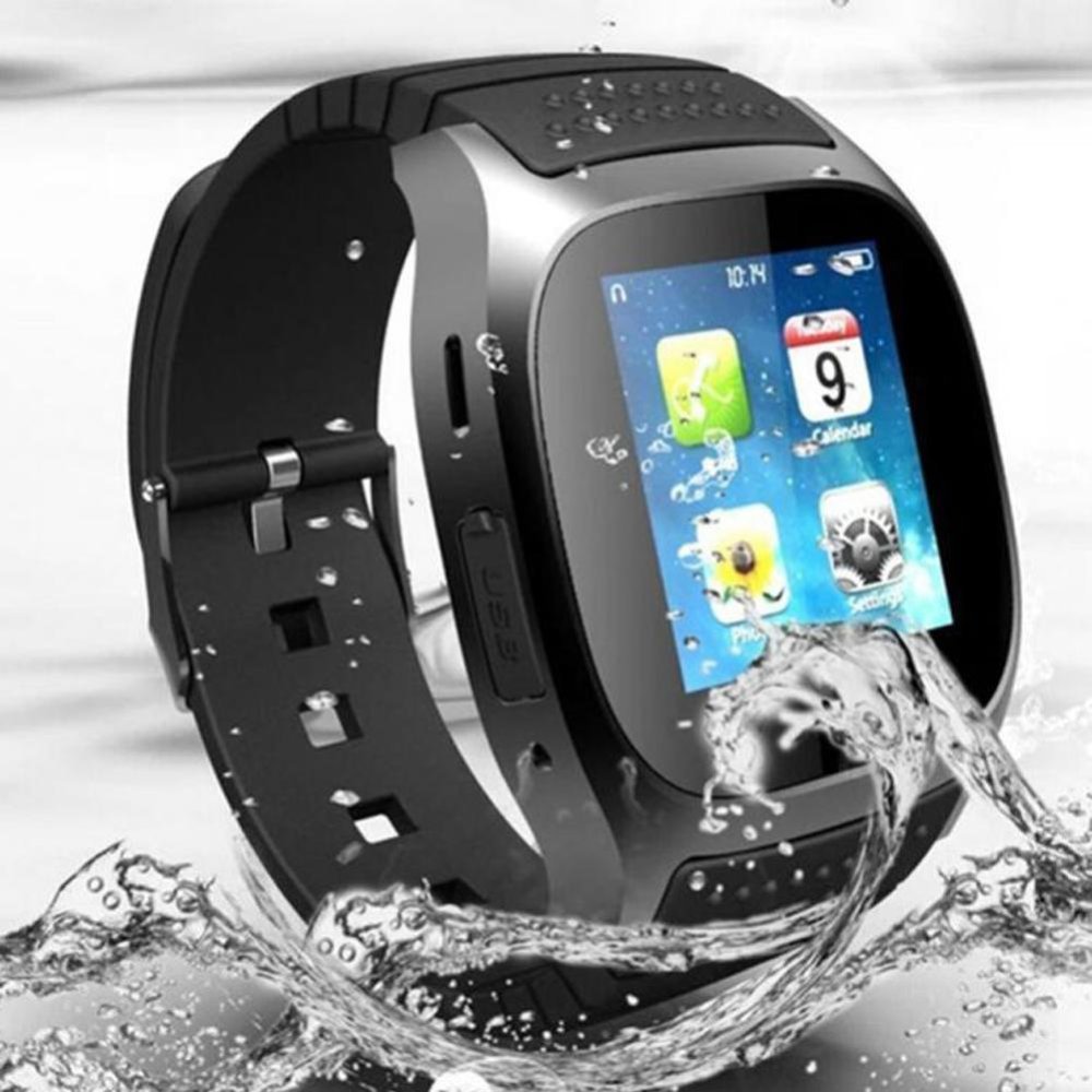(Free shipping)M26 บลูทูธสมาร์ทนาฬิกาข้อมือนาฬิกาโทรศัพท์สำหรับ IOS (สีดำ)(Black)