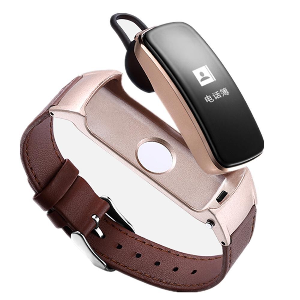 NiceEshop B3 พลัสสมาร์ทสร้อยข้อมือสายรัดข้อมือสมาร์ทฟิตเนสติดตาม Passometer เครื่องวัดความดันโลหิตหัวใจนาฬิกาสำหรับแอนดรอยด์ IOS - นานาชาติ