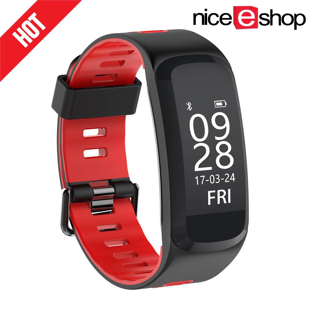 NiceEshop F4 อัตราการเต้นหัวใจกันน้ำการตรวจจับออกซิเจนกีฬาติดตามออกกำลังกายนาฬิกาสมาร์ทสร้อยข้อมือ - นานาชาติ