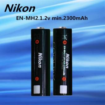 Nikon แบบชาร์จไฟ แบตเตอรี่ EN-MH2 AA 1.2v min. 2300mAh 2ก้อน Nikon แบบชาร์จไฟ แบตเตอรี่ EN-MH2 AA 1.2v min. 2300mAh 2ก้อน